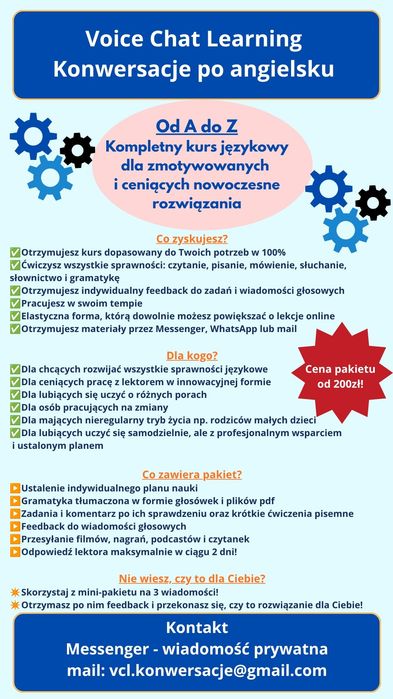 Język angielski - lekcje, językowe głosówki