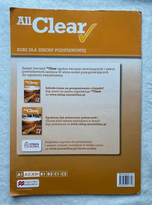 Ćwiczenia Język Angielski Klasa 7 Poziom A2 A2+