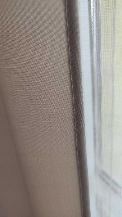 Zasłony okienne na okna 2 sztuki komplet 140x250 cm beżowe