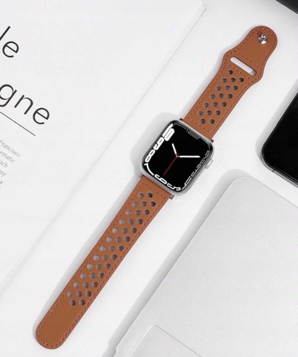 Pasek Skórzany Brązowy Opaska Apple Watch 42/44/45mm kod A211