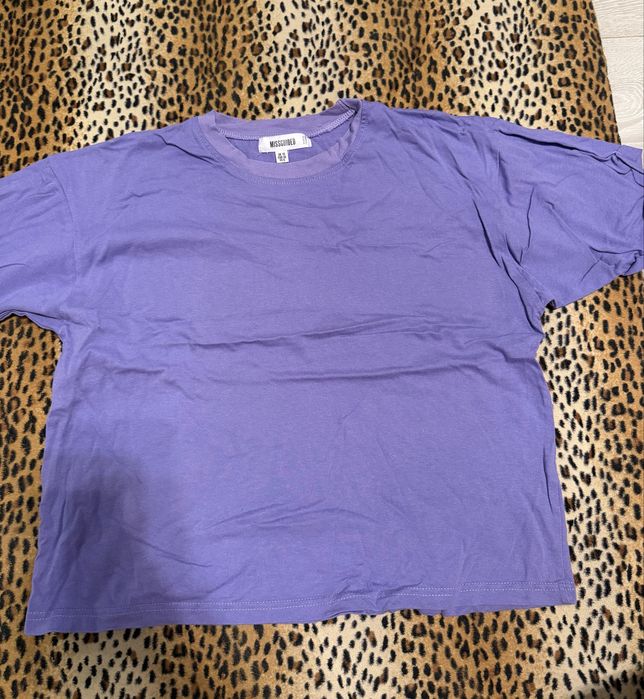 Koszulka lila fiolet tshirt Missguided oversize M 38 L 40 hit