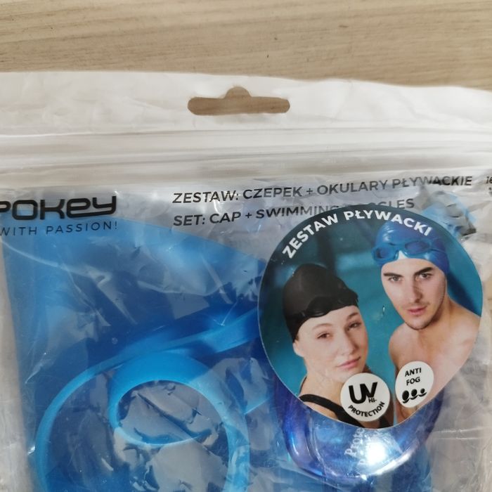Zestaw pływacki czepek + okulary 16 lat +