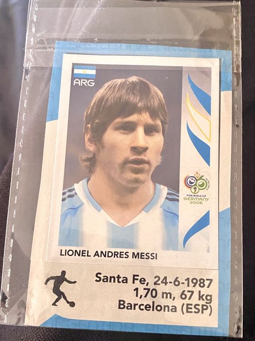 Cromo Messi Panini nr.185 ,WC 2006 ,Argentina ,raro