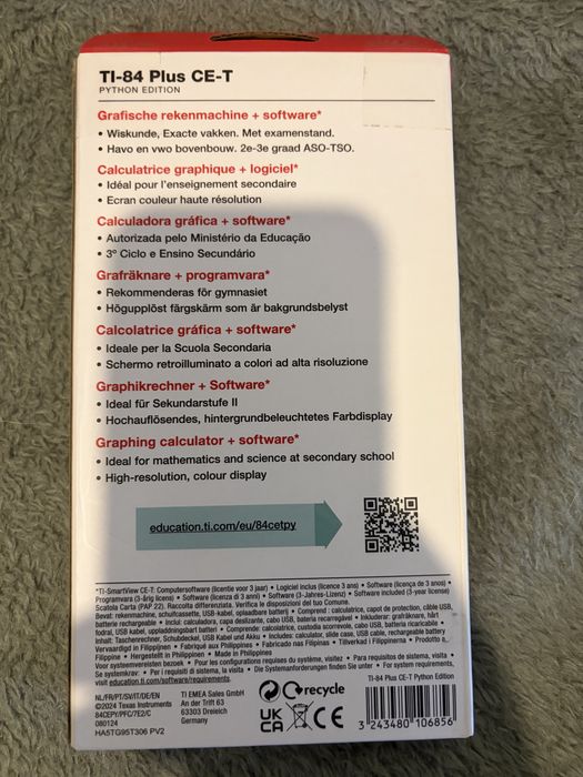 Calculadora cientifica  TI-84 Plus CE-T
