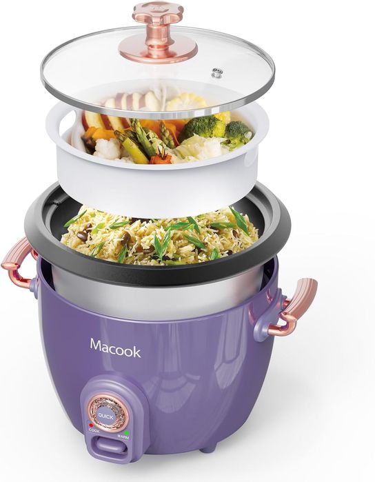 Parowar i Ryżowar Macook MCDE-00006, 5 filiżanek, 1l Dual 400W/200W
