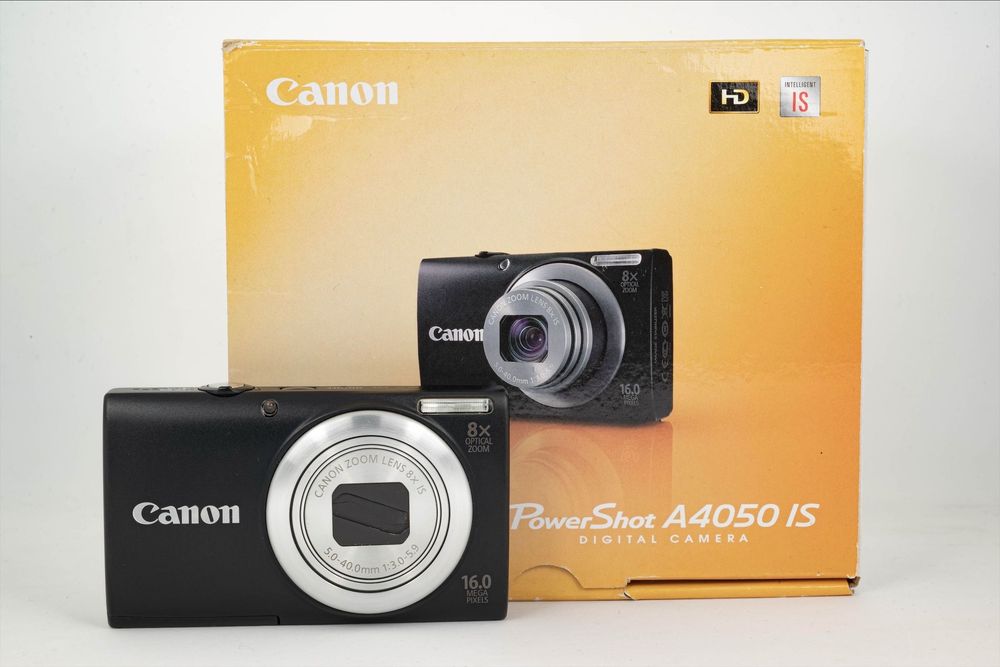 Canon PowerShot A4050 IS GWARANCJA SZYBKA WYSYŁKA Jak Nowy, retro cyfrówka, 2000s vibe, matryca ccd, idealny na prezent i wakacje!