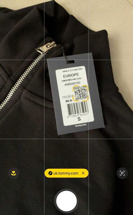 Full Zip   Кофта Tommy Hilfiger  Black