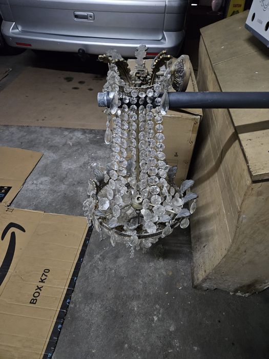 Candeeiro de teto de vidro - antigos