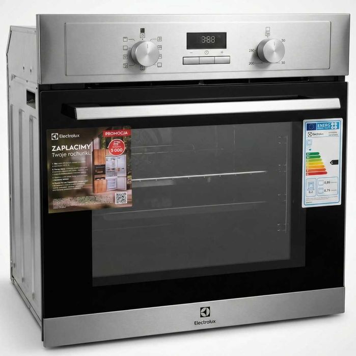 Piekarnik elektryczny ELECTROLUX EOF3H00BX Termoobieg OUTLET 21AH55