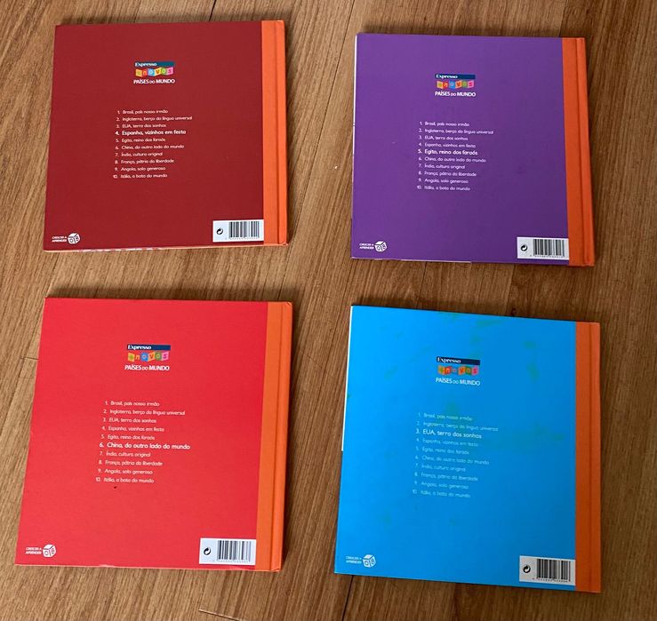 Colecção os "países do mundo" livros 1, 2, 3 e 4. 2€ cada livro
