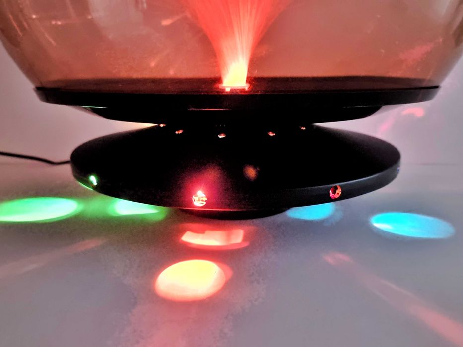 Candeeiro UFO de fibra óptica space age anos 80