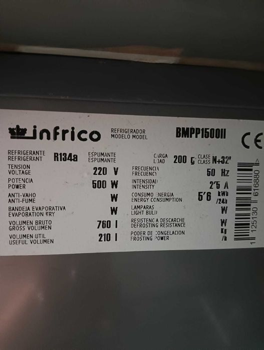 Mesa refrigerada Infrico