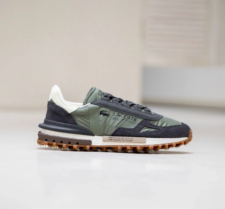 Кросівки lacoste elite active лакоста Хакі чоловічі