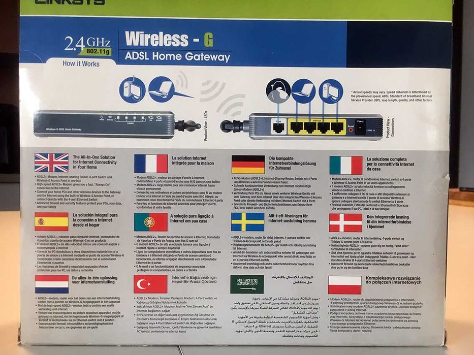 Router Linksys WAG200G-EU ADSL bezprzewodowy w idealnym stanie