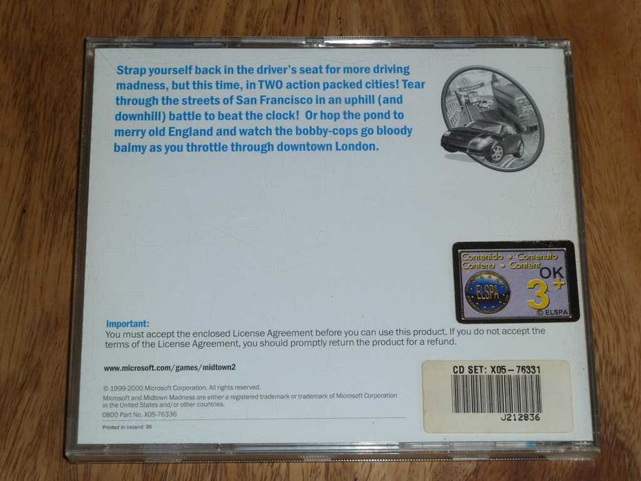 Gra Midtown Madness - BIG BOX - Retro PC