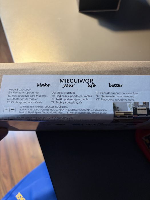 Nowe nóżki meblowe – wsporniki do mebli (komplet)