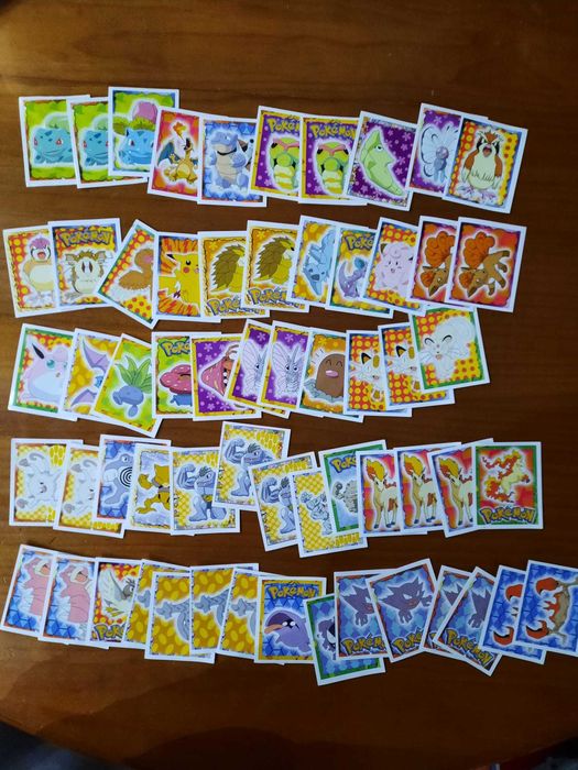 Cromos Autocolantes Pokémon - Caderneta Merlin 1ª edição 1999/2000