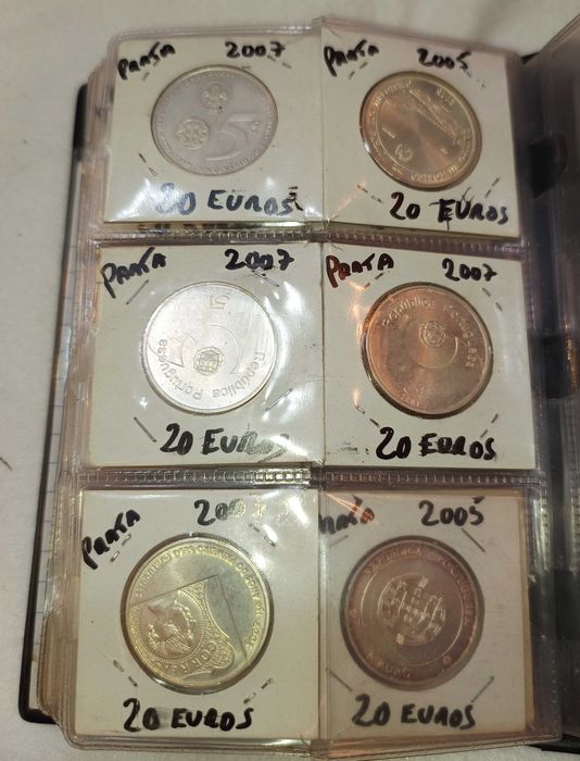 Moedas de Euro Prata