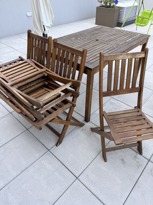 Conjunto Exterior Mesa e 6 Cadeiras