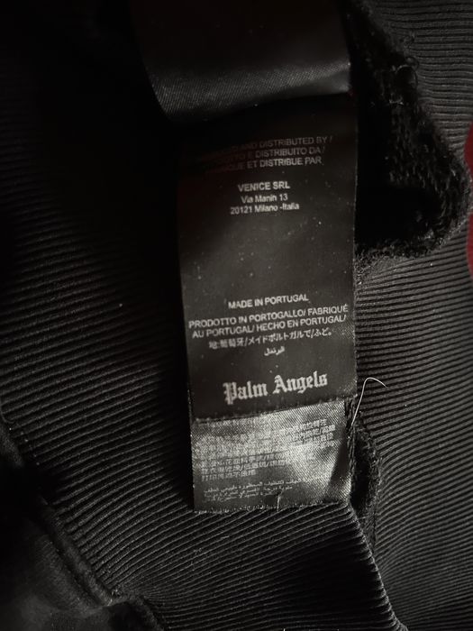 Black hoodie Palm Angels teddy break