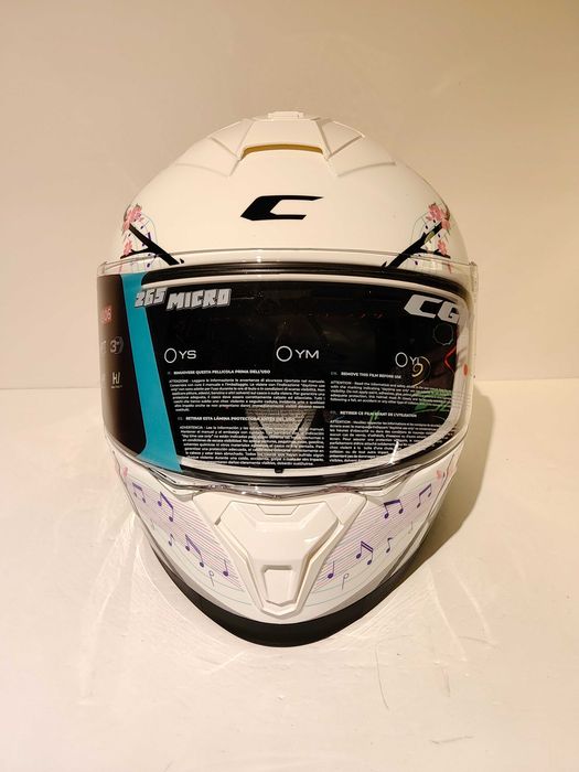 Capacete infantil menina CGM Lucky integral mota scooter novo