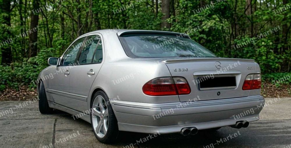 Лип спойлер сабля AMG на багажник Бленда Козырек стекло Mercedes W210
