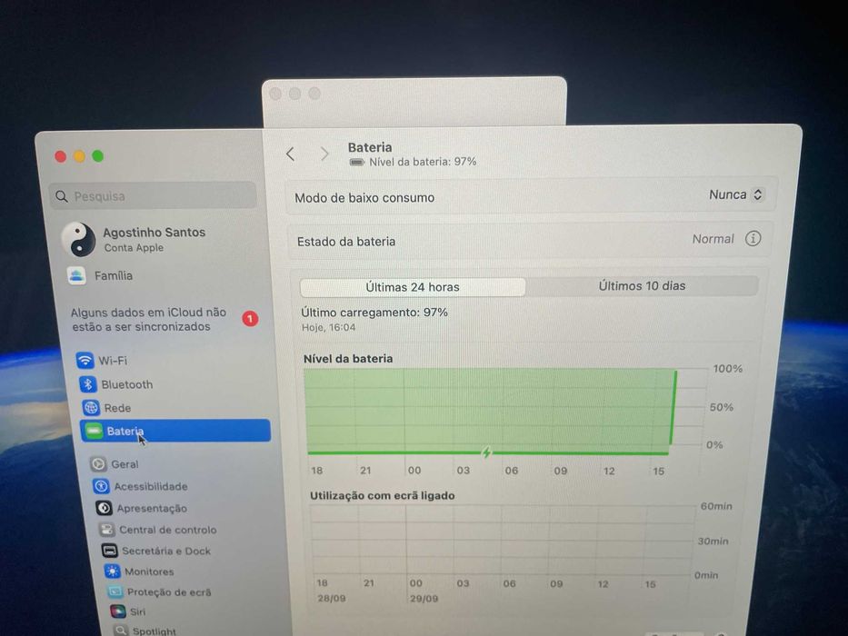 Macbook Pro 2018 com processador i7 e 16GB de RAM