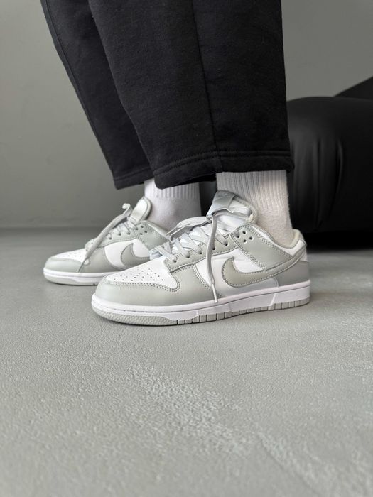 Женские кроссовки Nike Dunk Low Light Grey/White. Размеры 36-41
