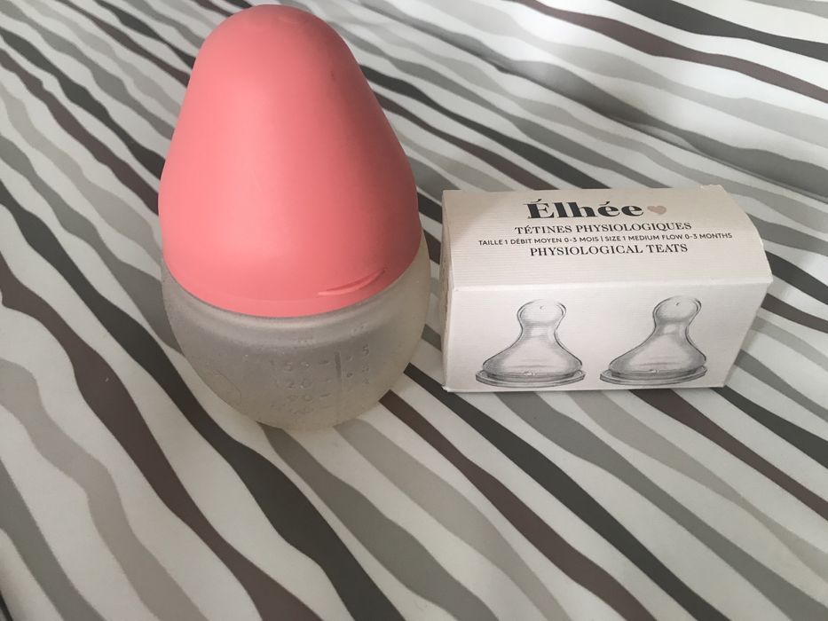 Elhee Miękka butelka antykolkowa 150ml + 2 smoczki