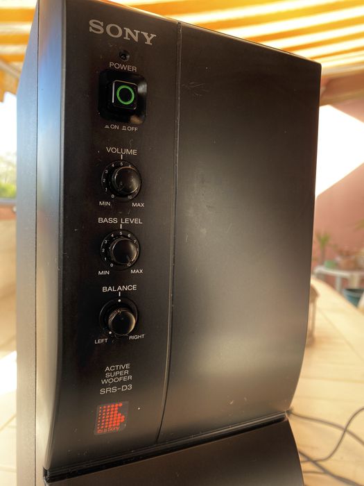 Subwoofer Ativo Sony SRS-D3 – Vintage Anos 80