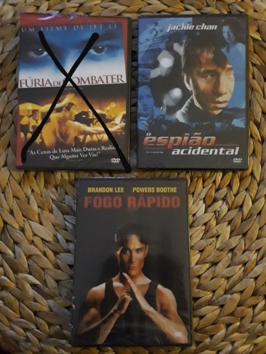 DVD "Espião Acidental" (J. Chan), "Fogo Rápido"