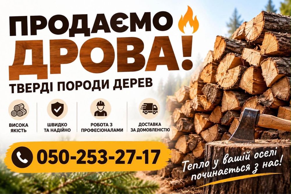 Продаём дрова с доставкой