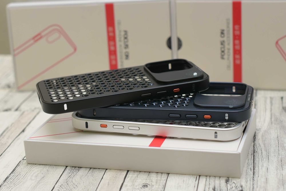 Противоударный алюминиевый топ чехол IPhone в стиле Mac Pro Magsafe