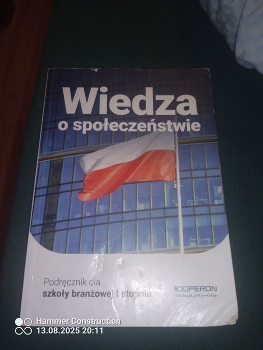 Książka wos wiedzia o społeczeństwie