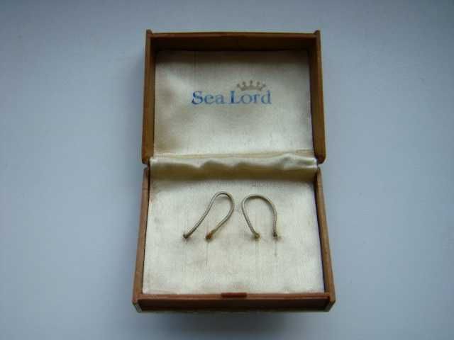 Запонки и зажим для галстука + бонус (футляр от запонок).