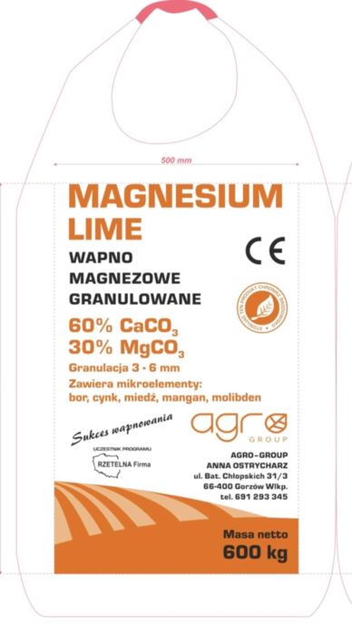 Wapno granulowane kredowe i magnezowe oraz czarna kreda- Producent