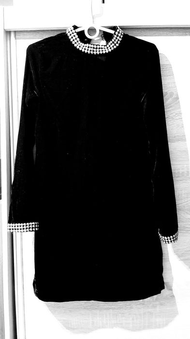 H&M Sukienka welurowa  r.34