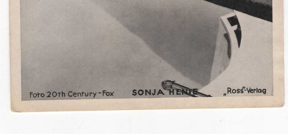 Przedwojenny Fotos Sonja Henie, Ross Verlag Lata 20/30 XX w.