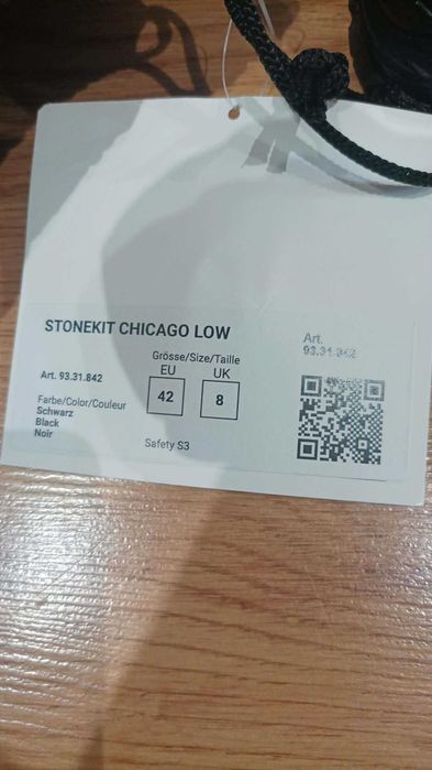 Buty bezpieczne STONEKIT S3 Chicago low rozmiar 42