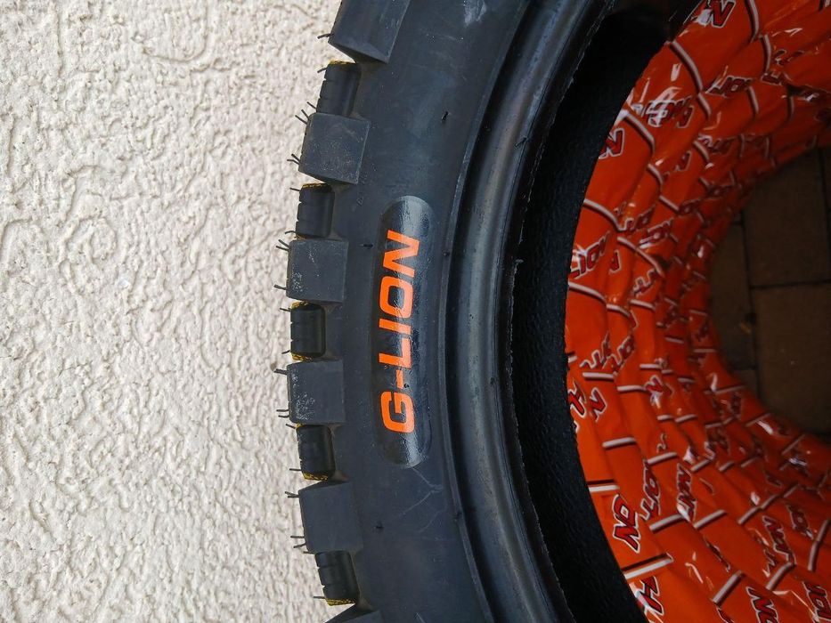 Мото резина 120/90-16 G-Lion желто зеленая полоска