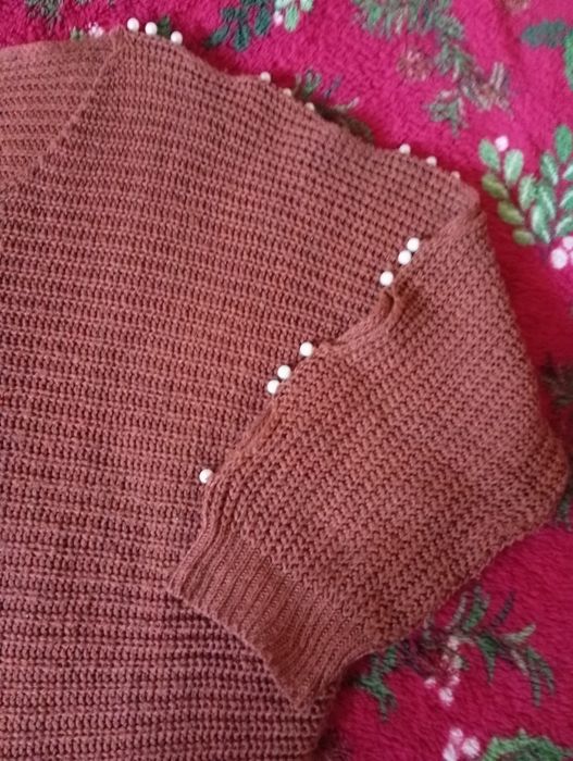 Brązowy Sweter damski