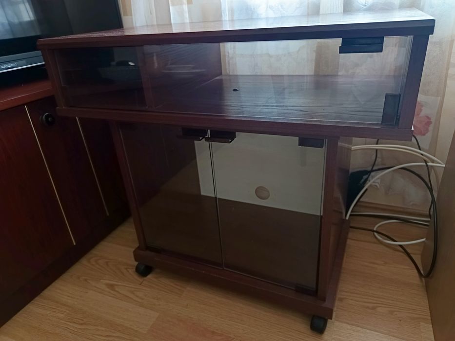 Meble meblościanka stolik RTV witryna