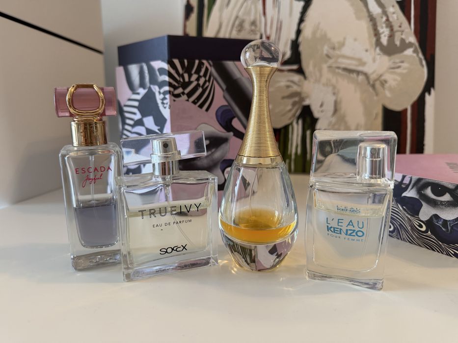 Perfumes lot dior, kenzo, escada