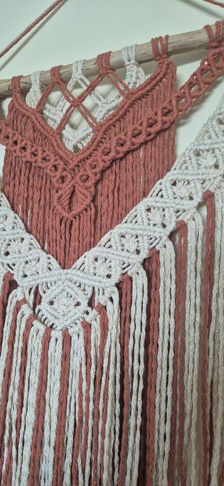 Painel macramé feito à mão