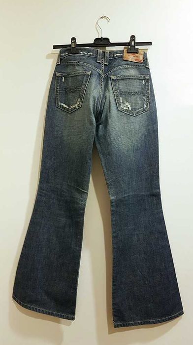 Par de calças de ganga Salsa 100% algodão boca de sino