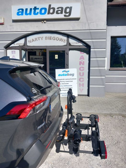 Aguri Krab Pro - mocny, solidny, skladany bagażnik , platforma rowerowa na 2 rowery z możliwością dostawki na trzeci