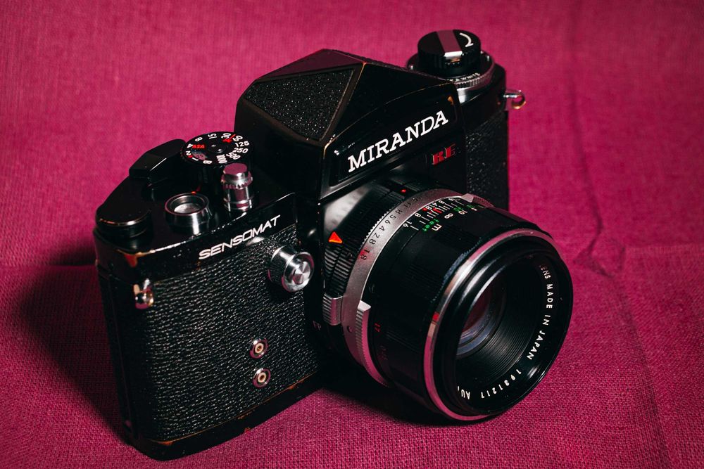 Miranda Sensomat RE + 50mm f/1.8 + 135mm f/2.8 + адаптер м42 + плівка