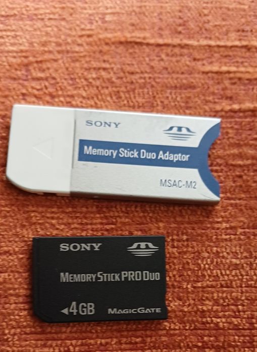 Cartão Sony memory stick PRO DUO 4GB