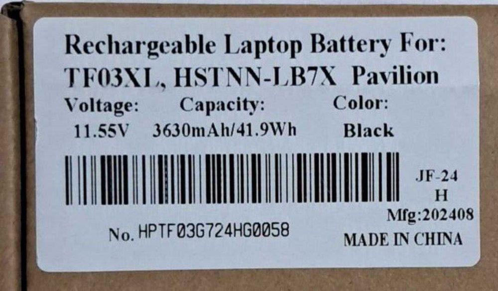 Bateria HP TF03XL nova na caixa