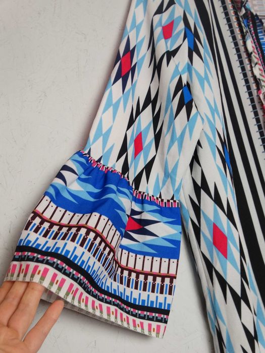 Luźna sukienka oversize boho etno